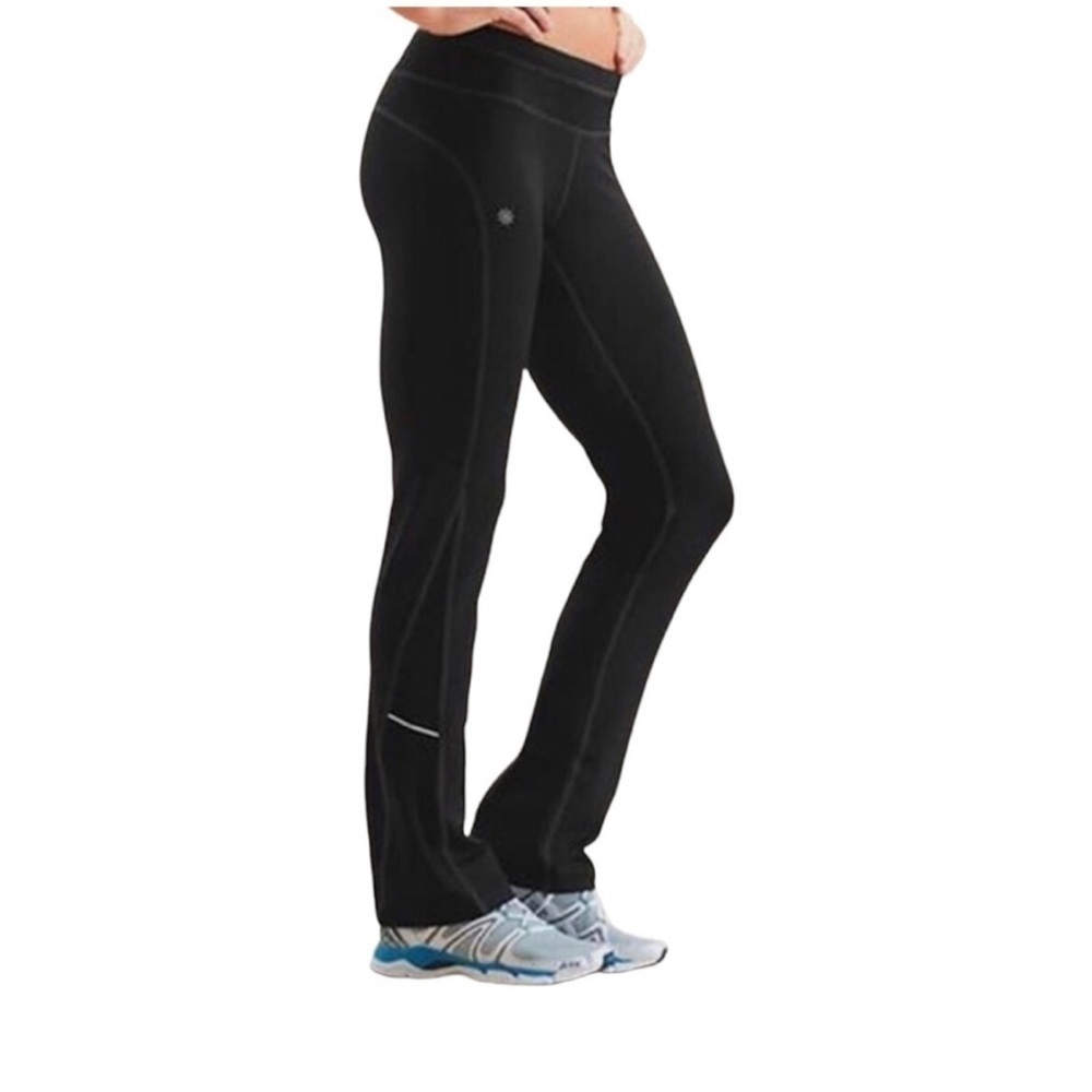 Athleta Runabout Yoga Athletic Stretch Pants Pull On Womens Small Black